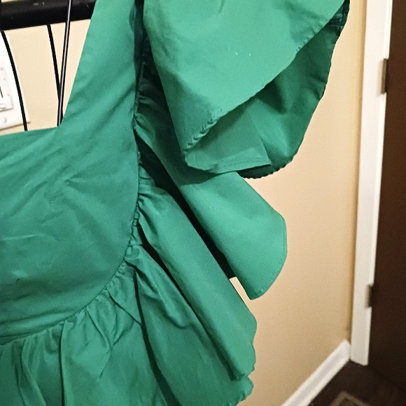 Ruffled Cropped Blouse - Picture 9 of 9